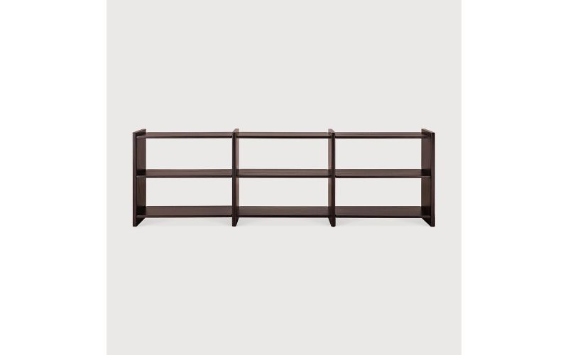 MORTISE RACK - VARNISHED MAHOGANY ROSE BROWN 35140 262 x 41 x 82 CM
