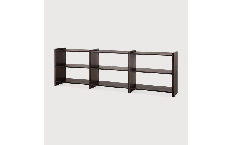 MORTISE RACK - VARNISHED MAHOGANY ROSE BROWN 35140 262 x 41 x 82 CM