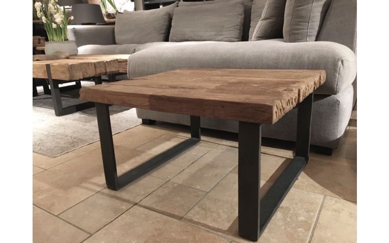Rustieke teak salontafel