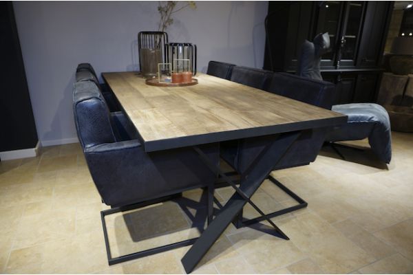 STEEL dining table 250x100x76