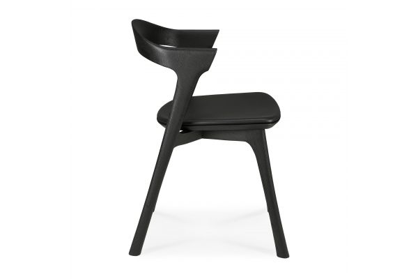 ETHNICRAFT BLACK BOK DINING CHAIR - BLACK LEATHER