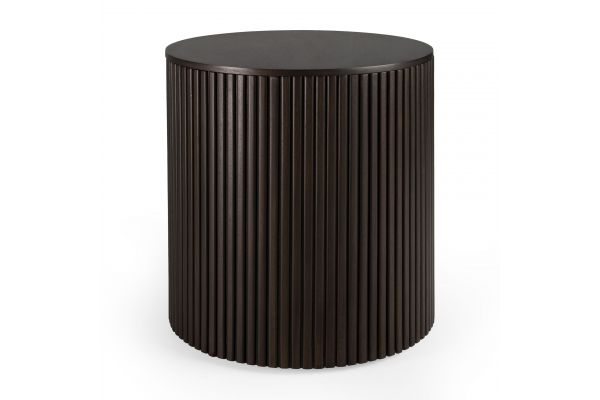 ETHNICRAFT ROLLER MAX ROUND SIDE TABLE 