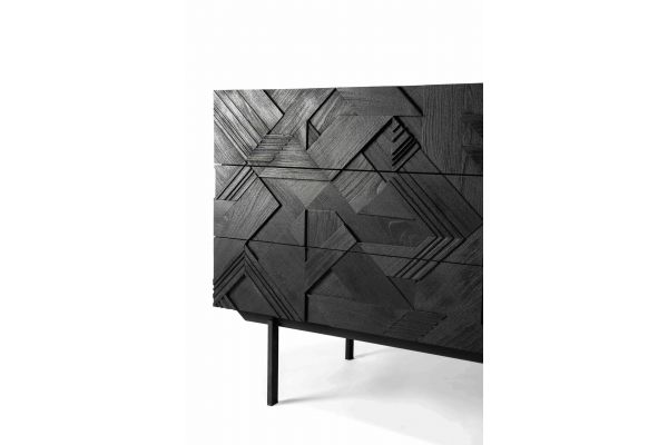 ETHNICRAFT GRAPHIC CHEST OF DRAWERS - 3 DRAWERS