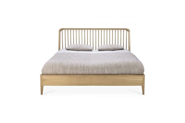 ETHNICRAFT OAK SPINDLE BED (WITHOUT SLATS) 170