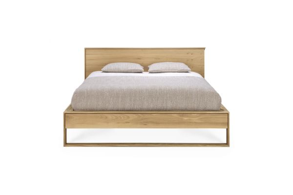 ETHNICRAFT OAK NORDIC BED (WITHOUT SLATS) 204