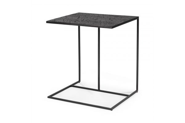 ETHNICRAFT TRIPTIC SIDE TABLE - LAVA - BLACK 