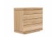 ETHNICRAFT OAK BURGER CHEST OF DRAWERS-4 DRAWERS 