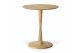 ETHNICRAFT OAK TORSION ROUND DINING TABLE 70x70x76