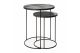 ETHNICRAFT NESTING SIDE TABLE SET OF 2 - CLEAR 