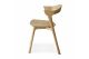 ETHNICRAFT OAK BOK DINING CHAIR LACQUERED 50x54x76